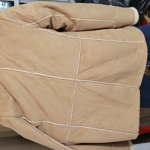 Faux Suede/Shearling Jacket - Picture 3 of 6